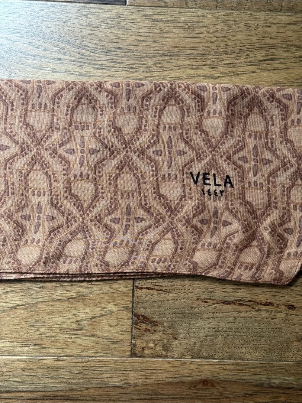 VELA Dawn Lanterns Modal Hijab Brown Printed Scarf Discontinued